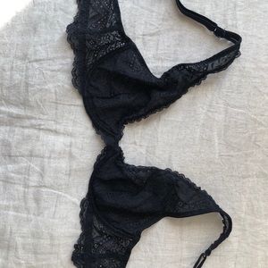 Free People Lace Plunge Bra